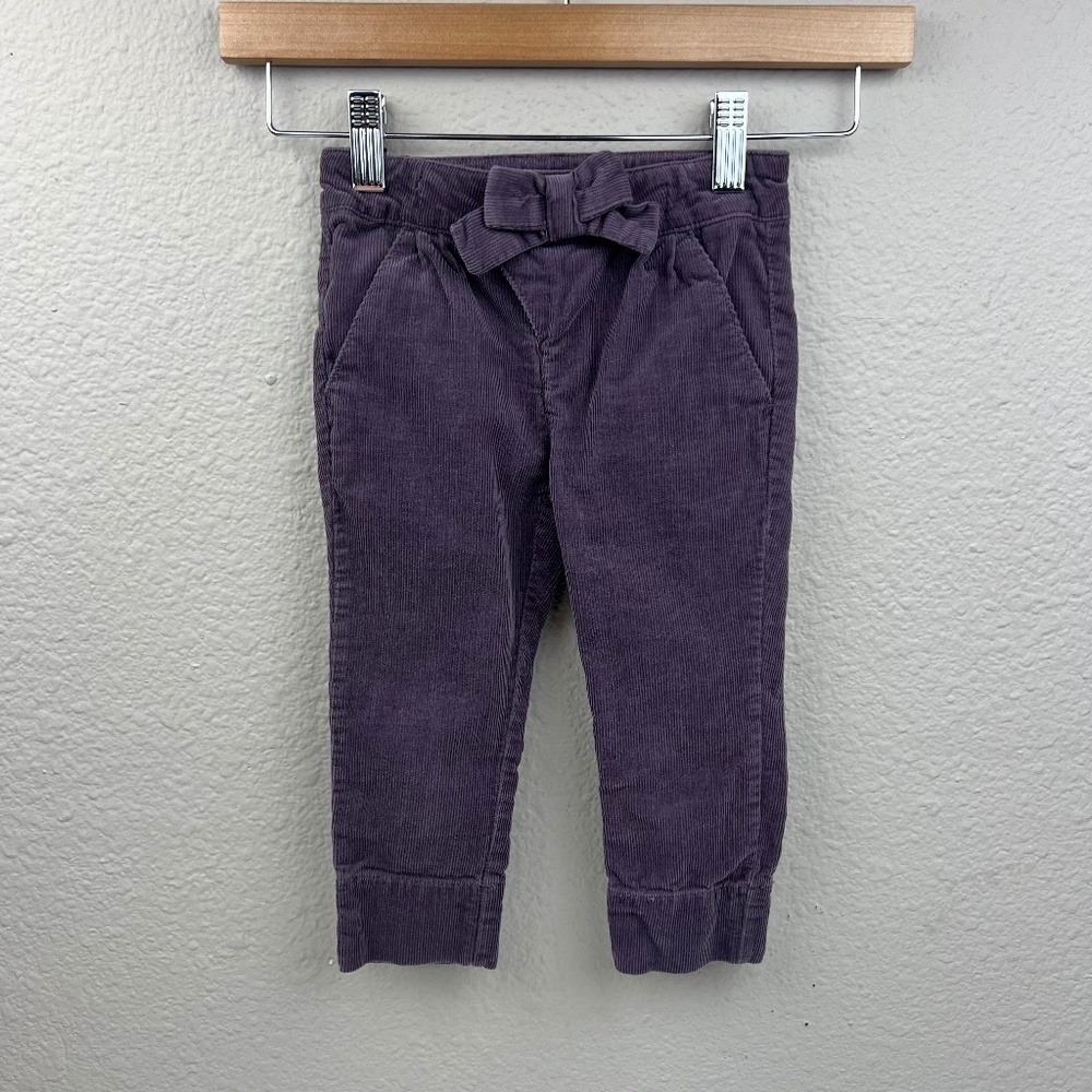 United Colors of Benetton Girls Relaxed Fit Corduroy Pants in Purple Sz 82